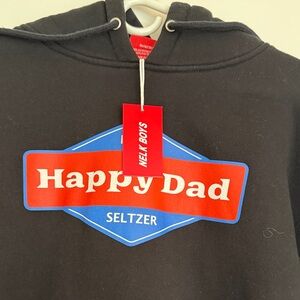 Happy Dad Hard Seltzer Black Hoodie